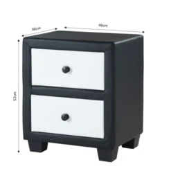 Baita Tables De Chevet Table De Chevet Noir Et Blanc L46cm 12 Baita Tables De Chevet Table De Chevet Noir Et Blanc L46cm -Tables De Chevet Soldes table de chevet noir et blanc l46cm 4