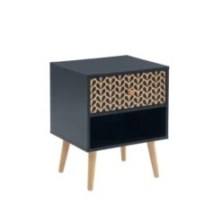 Baita Tables De Chevet Table De Chevet Noir Et Effet Bois 1 Tiroir 10 Baita Tables De Chevet Table De Chevet Noir Et Effet Bois 1 Tiroir -Tables De Chevet Soldes table de chevet noir et effet bois 1 tiroir 2