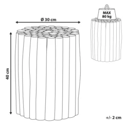 Beliani Tables De Chevet Table De Chevet Noire -Tables De Chevet Soldes table de chevet noire 4