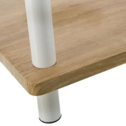 Wadiga Tables De Chevet Table De Chevet Ou D'appoint En Métal Blanc Et Bois 34x30x59cm -Tables De Chevet Soldes table de chevet ou d appoint en metal blanc et bois 34x30x59cm 2