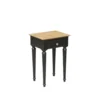 Robin Des Bois Tables De Chevet Table De Chevet Plateau Chêne Noir -Tables De Chevet Soldes table de chevet plateau chene noir