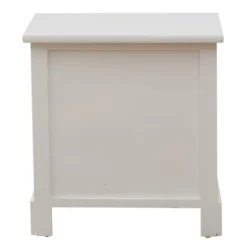 Mobili Rebecca Tables De Chevet Table De Chevet Rectangulaire Avec 2 Tiroirs En MDF Blanc -Tables De Chevet Soldes table de chevet rectangulaire avec 2 tiroirs en mdf blanc 5