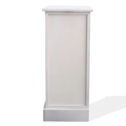 Mobili Rebecca Tables De Chevet Table De Chevet Rectangulaire Avec 3 Tiroirs En MDF Blanc -Tables De Chevet Soldes table de chevet rectangulaire avec 3 tiroirs en mdf blanc 5