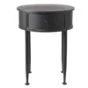 Maisons Du Monde Tables De Chevet Table De Chevet Ronde 1 Tiroir En Métal Noir -Tables De Chevet Soldes table de chevet ronde 1 tiroir en metal noir 1000 8 5 187416 1