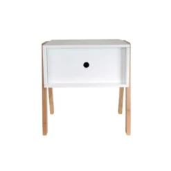 The Home Deco Factory Tables De Chevet Table De Chevet Scandi L. 44 X H. 45 Cm Blanc -Tables De Chevet Soldes table de chevet scandi l 44 x h 45 cm blanc 4