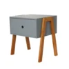 The Home Deco Factory Tables De Chevet Table De Chevet Scandi L. 44 X H. 45 Cm Gris -Tables De Chevet Soldes table de chevet scandi l 44 x h 45 cm gris