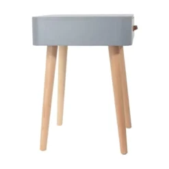 The Home Deco Factory Tables De Chevet Table De Chevet Scandinave 1 Tiroir Gris -Tables De Chevet Soldes table de chevet scandinave 1 tiroir gris 2