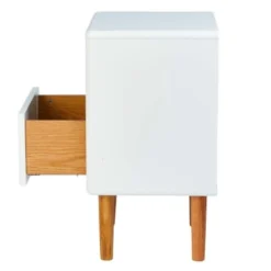 Meubles & Design Tables De Chevet Table De Chevet Scandinave Avec Tiroir Et Niche Beige -Tables De Chevet Soldes table de chevet scandinave avec tiroir et niche beige 3