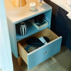 Meubles & Design Tables De Chevet Table De Chevet Scandinave Avec Tiroir Et Niche Blanc -Tables De Chevet Soldes table de chevet scandinave avec tiroir et niche blanc 4