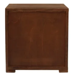 Mobili Rebecca Tables De Chevet Table De Chevet Sculpté Avec 2 Tiroirs En Bois Marron 12 Mobili Rebecca Tables De Chevet Table De Chevet Sculpté Avec 2 Tiroirs En Bois Marron -Tables De Chevet Soldes table de chevet sculpte avec 2 tiroirs en bois marron 4