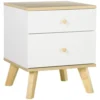 Homcom Tables De Chevet Table De Chevet Style Scandinave 2 Tiroirs Blanc Aspect Chêne Clair 2 Homcom Tables De Chevet Table De Chevet Style Scandinave 2 Tiroirs Blanc Aspect Chêne Clair -Tables De Chevet Soldes table de chevet style scandinave 2 tiroirs blanc aspect chene clair