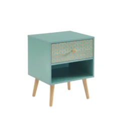 Baita Tables De Chevet Table De Chevet Vert De Gris Et Effet Bois 1 Tiroir 13 Baita Tables De Chevet Table De Chevet Vert De Gris Et Effet Bois 1 Tiroir -Tables De Chevet Soldes table de chevet vert de gris et effet bois 1 tiroir 5