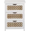 Beliani Tables De Chevet Table De Nuit à 3 Tiroirs En Bois Et Blanc 2 Beliani Tables De Chevet Table De Nuit à 3 Tiroirs En Bois Et Blanc -Tables De Chevet Soldes table de nuit a 3 tiroirs en bois et blanc