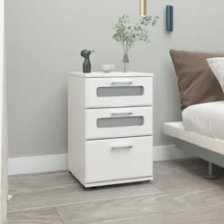 ML-Design Tables De Chevet Table De Nuit Blanche MDF 40x60x38 Cm 8 ML-Design Tables De Chevet Table De Nuit Blanche MDF 40x60x38 Cm -Tables De Chevet Soldes table de nuit blanche mdf 40x60x38 cm 1