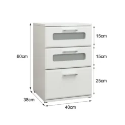 ML-Design Tables De Chevet Table De Nuit Blanche MDF 40x60x38 Cm 9 ML-Design Tables De Chevet Table De Nuit Blanche MDF 40x60x38 Cm -Tables De Chevet Soldes table de nuit blanche mdf 40x60x38 cm 2