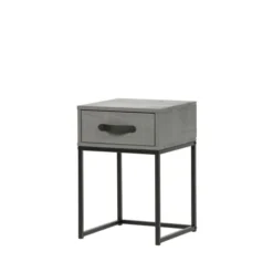 Woood Tables De Chevet Table De Nuit En Pin Massif Gris -Tables De Chevet Soldes table de nuit en pin massif gris 2