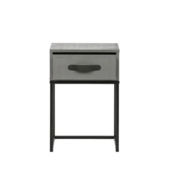 Woood Tables De Chevet Table De Nuit En Pin Massif Gris -Tables De Chevet Soldes table de nuit en pin massif gris 3