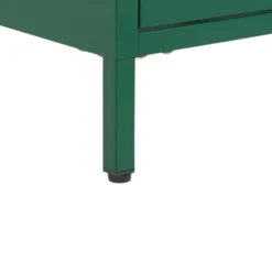 Beliani Tables De Chevet Table De Nuit Verte En Acier à 2 Tiroirs -Tables De Chevet Soldes table de nuit verte en acier a 2 tiroirs 5