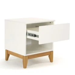 Woodman Tables De Chevet Table Et Chevet Design Scandinave 1 Niche Blanc -Tables De Chevet Soldes table et chevet design scandinave 1 niche blanc 2