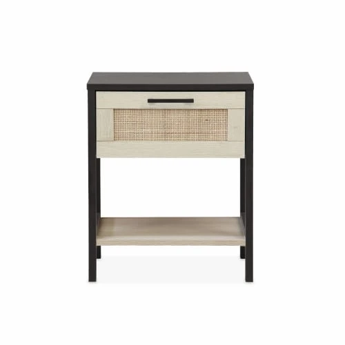 Alice's Garden Tables De Chevet Noir Et Cannage 40 X 40 X 48cm 5 Alice's Garden Tables De Chevet Noir Et Cannage 40 X 40 X 48cm – Image 3