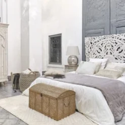 Maisons Du Monde Lits Et Têtes De Lit Tête De Lit 140 En Manguier Massif Sculpté Blanc 8 Maisons Du Monde Lits Et Têtes De Lit Tête De Lit 140 En Manguier Massif Sculpté Blanc -Tables De Chevet Soldes tete de lit 140 en manguier massif sculpte blanc 1000 10 4 186636 3