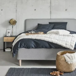 Maisons Du Monde Têtes De Lit Tête De Lit 140 Gris Clair, OEKO-TEX® -Tables De Chevet Soldes tete de lit 140 gris clair oeko tex 1000 7 34 219630 1