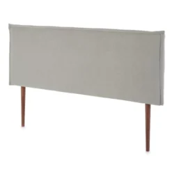 HOMN Têtes De Lit Tête De Lit 140x100 Cm, Tissu Gris, épaisseur Totale De 8 Cm