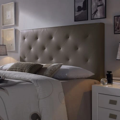 HOMN Têtes De Lit Tête De Lit 140x60 Cm Chocolat, Cuir Synthétique 4 HOMN Têtes De Lit Tête De Lit 140x60 Cm Chocolat, Cuir Synthétique – Image 2