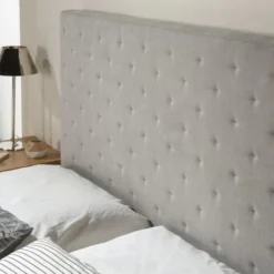 HOMN Têtes De Lit Tête De Lit 140x60 Cm Couleur Gris, 8 Cm D'épaisseur 8 HOMN Têtes De Lit Tête De Lit 140x60 Cm Couleur Gris, 8 Cm D'épaisseur -Tables De Chevet Soldes tete de lit 140x60 cm couleur gris 8 cm d epaisseur 2