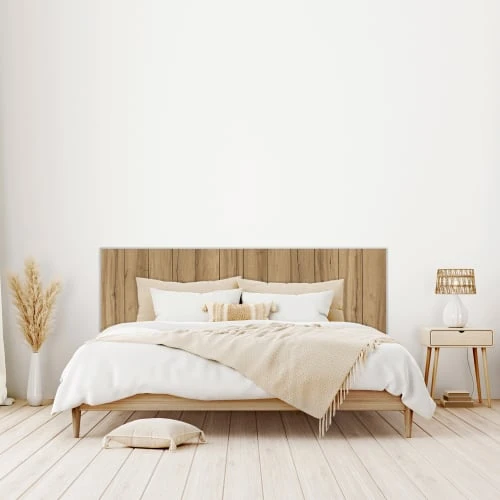 HOMN Têtes De Lit Tête De Lit 150x60 Cm, Imitation Bois, Mdf Avec Imprimé Réaliste 4 HOMN Têtes De Lit Tête De Lit 150x60 Cm, Imitation Bois, Mdf Avec Imprimé Réaliste – Image 2