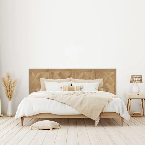 HOMN Têtes De Lit Tête De Lit 150x60 Cm, Imitation Bois, Mdf Avec Imprimé Réaliste 4 HOMN Têtes De Lit Tête De Lit 150x60 Cm, Imitation Bois, Mdf Avec Imprimé Réaliste – Image 2