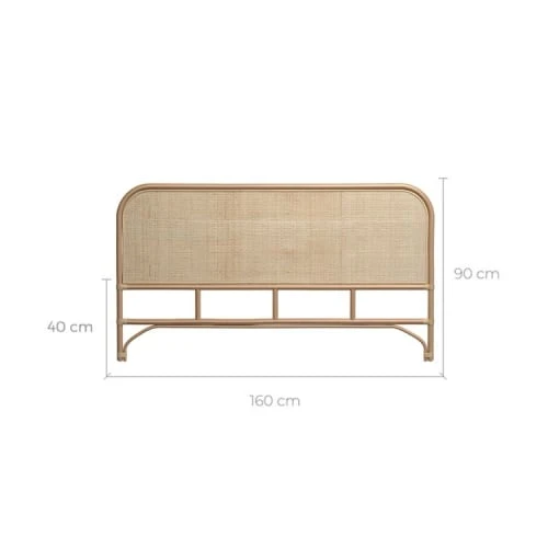 Rendez Vous Déco Têtes De Lit Tête De Lit 160 Cm En Rotin Naturel 5 Rendez Vous Déco Têtes De Lit Tête De Lit 160 Cm En Rotin Naturel – Image 3