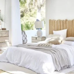 Maisons Du Monde Têtes De Lit Tête De Lit 160 En Branches De Teck Blanchies -Tables De Chevet Soldes tete de lit 160 en branches de teck blanchies 1000 16 0 199137 4