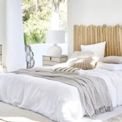 Maisons Du Monde Têtes De Lit Tête De Lit 160 En Branches De Teck Blanchies -Tables De Chevet Soldes tete de lit 160 en branches de teck blanchies 1000 16 0 199137 5