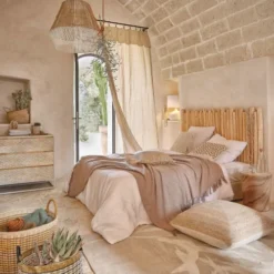 Maisons Du Monde Têtes De Lit Tête De Lit 160 En Branches De Teck Blanchies -Tables De Chevet Soldes tete de lit 160 en branches de teck blanchies 1000 16 0 199137 6