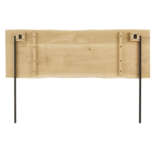 Maisons Du Monde Têtes De Lit Tête De Lit 160 En Chêne Massif Et Métal Noir 6 Maisons Du Monde Têtes De Lit Tête De Lit 160 En Chêne Massif Et Métal Noir – Image 4