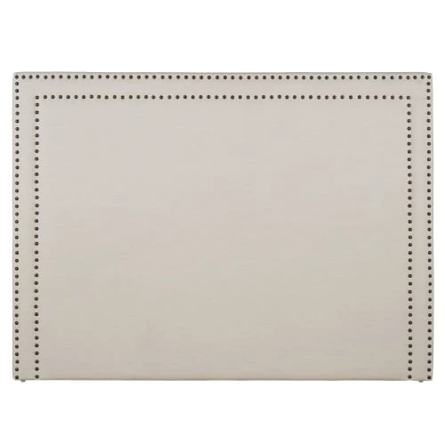 Maisons Du Monde Têtes De Lit Tête De Lit 160 En Lin écru Avec Clous En Métal Coloris Laiton, OEKO-TEX® 3 Maisons Du Monde Têtes De Lit Tête De Lit 160 En Lin écru Avec Clous En Métal Coloris Laiton, OEKO-TEX®