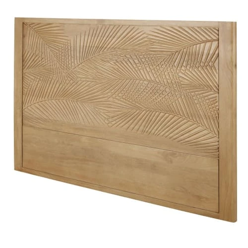 Maisons Du Monde Têtes De Lit Tête De Lit 160 En Manguier Massif Motif Tropical Sculpté 4 Maisons Du Monde Têtes De Lit Tête De Lit 160 En Manguier Massif Motif Tropical Sculpté – Image 2