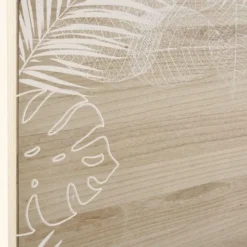 Maisons Du Monde Têtes De Lit Tête De Lit 160 En Pin Massif Imprimé Feuillage Blanc -Tables De Chevet Soldes tete de lit 160 en pin massif imprime feuillage blanc 1000 13 2 198811 4