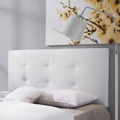 HOMN Têtes De Lit Tête De Lit 160x60 Cm Blanc, Cuir Synthétique 4 HOMN Têtes De Lit Tête De Lit 160x60 Cm Blanc, Cuir Synthétique – Image 2