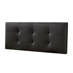 HOMN Têtes De Lit Tête De Lit 160x60 Cm Noir, Cuir Synthétique -Tables De Chevet Soldes tete de lit 160x60 cm noir cuir synthetique 5