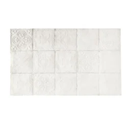 Maisons Du Monde Têtes De Lit Tête De Lit 200 En Pin Massif Motifs Mosaïques Blanches
