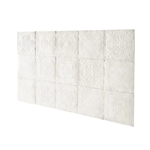 Maisons Du Monde Têtes De Lit Tête De Lit 200 En Pin Massif Motifs Mosaïques Blanches 4 Maisons Du Monde Têtes De Lit Tête De Lit 200 En Pin Massif Motifs Mosaïques Blanches – Image 2
