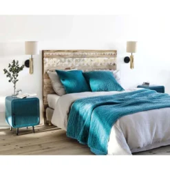 Maisons Du Monde Têtes De Lit Tête De Lit à Motifs En Bois Recyclé L 160 Cm -Tables De Chevet Soldes tete de lit a motifs en bois recycle l 160 cm 1000 13 24 146927 2