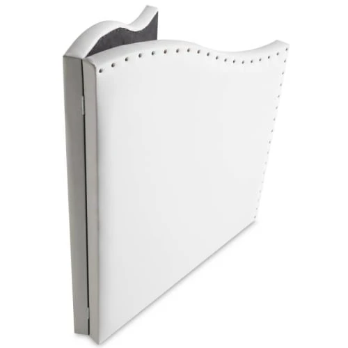 HOMN Têtes De Lit Tête De Lit Avec Des Clous 160x95 Cm Blanc 6 HOMN Têtes De Lit Tête De Lit Avec Des Clous 160x95 Cm Blanc – Image 4