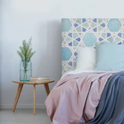 MyQuintus Têtes De Lit Tête De Lit Avec Housse Bleu 140 Cm -Tables De Chevet Soldes tete de lit avec housse bleu 140 cm 39