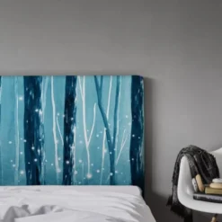 MyQuintus Têtes De Lit Tête De Lit Avec Housse Bleu 160 Cm -Tables De Chevet Soldes tete de lit avec housse bleu 160 cm 26