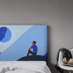 MyQuintus Têtes De Lit Tête De Lit Avec Housse Bleu 160 Cm -Tables De Chevet Soldes tete de lit avec housse bleu 160 cm 32