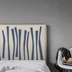 MyQuintus Têtes De Lit Tête De Lit Avec Housse Bleu 160 Cm -Tables De Chevet Soldes tete de lit avec housse bleu 160 cm 38