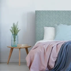 MyQuintus Têtes De Lit Tête De Lit Avec Housse Bleu 160 Cm -Tables De Chevet Soldes tete de lit avec housse bleu 160 cm 5